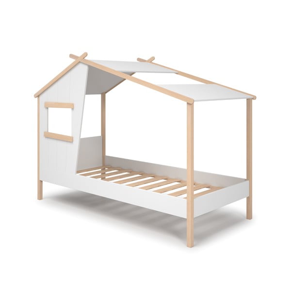 Letto per bambini in legno di pino bianco 90x190 cm Luba - Marckeric-image-4