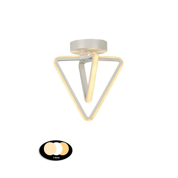 Plafoniera LED bianca in metallo Baris – Squid Lighting-image-2