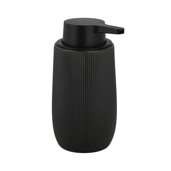 Dispenser per sapone nero in plastica 400 ml Fablo – Wenko