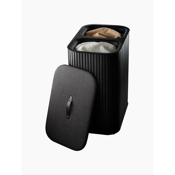 Cesta per il bucato nera in bambù 2x45 l Tota Luxe – Joseph Joseph-image-4