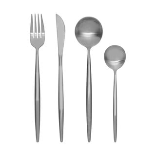 Posate in acciaio inox color argento 16 pezzi Modern retro - Premier Housewares