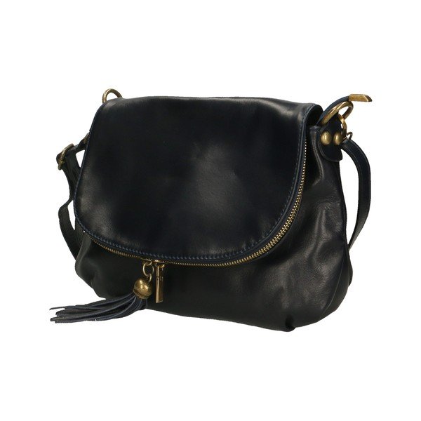 Borsa in pelle blu scuro Marrone - Chicca Borse-image-1