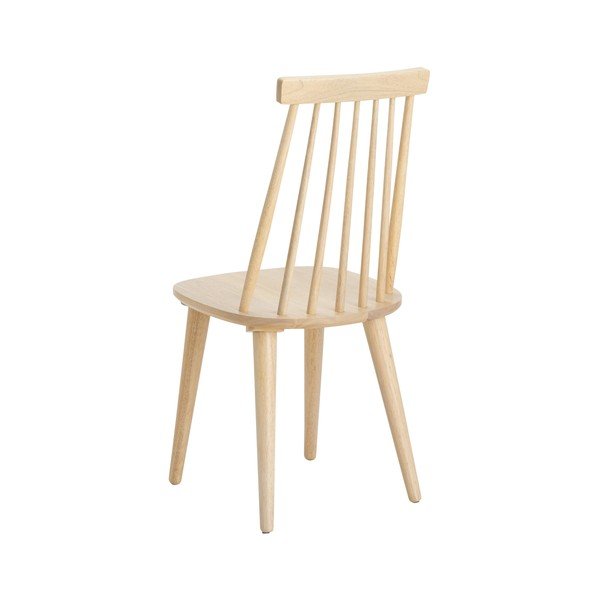 Set di sbagelli da bar colore naturale chiaro in legno di cauciù massiccio 2 pz (altezza della seduta 45 cm) Jolina – Ellos Home-image-3