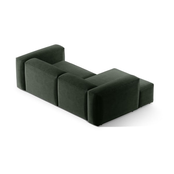 Divano angolare verde (con penisola a sinistra/con chaise lounge) Bergamo – Cosmopolitan Design-image-4