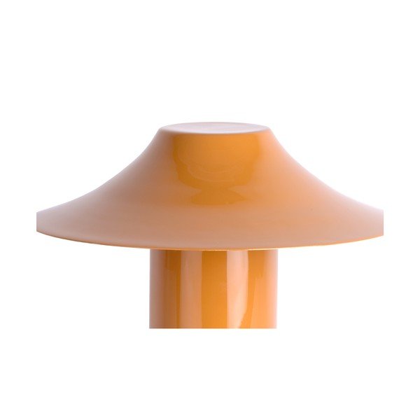 Lampada da tavolo arancione in metallo (altezza totale 32 cm) Catania Trapeze – Leitmotiv-image-3