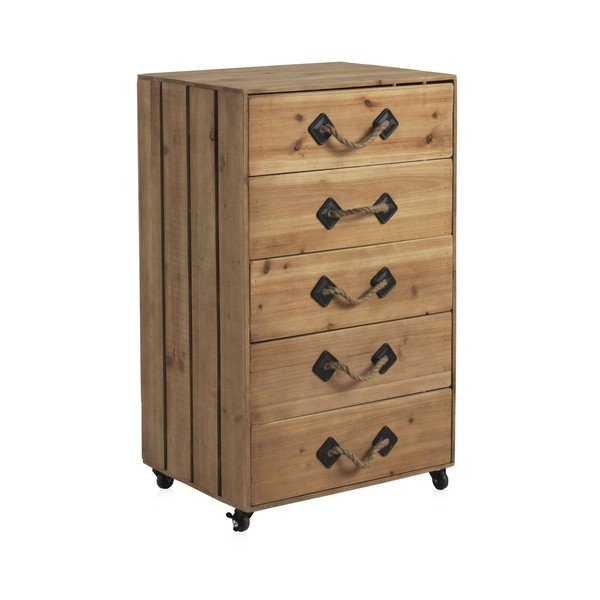 Cassettone Talinn a 5 cassetti su rotelle - Geese