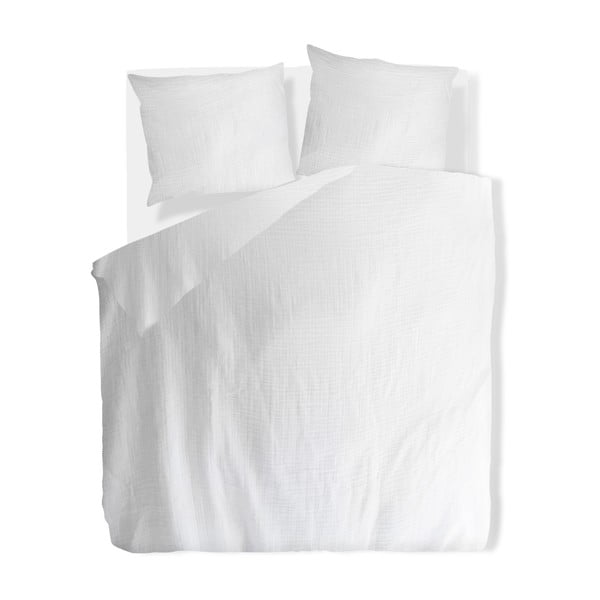 Biancheria da letto in mussola bianca per letto matrimoniale 200x200 cm Plain Muslin - Butter Kings-image-2