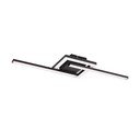 Plafoniera LED nera 16x54 cm Viale - Reality