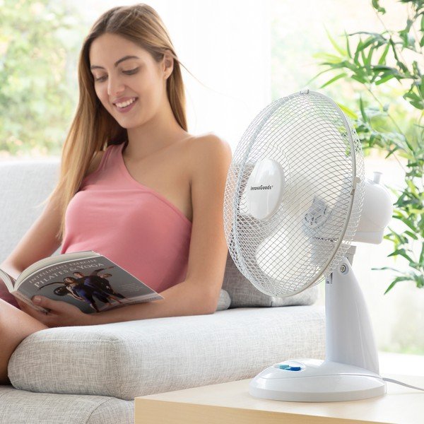 Ventilatore da tavolo bianco, ø 30 cm - InnovaGoods-image-1
