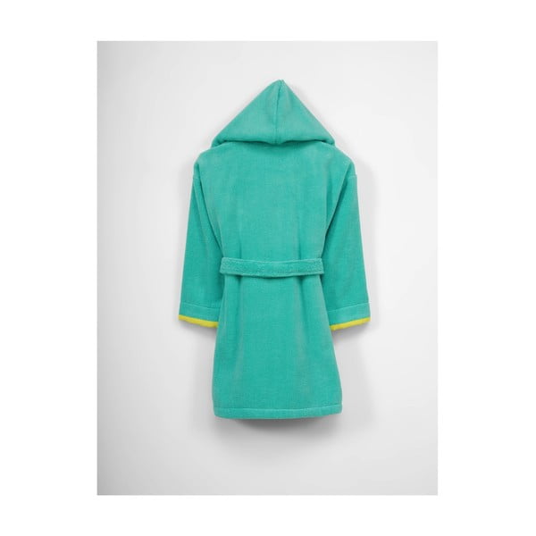 Vestaglia con cappuccio in cotone verde per bambini, 9-12 anni - Unknown-image-1