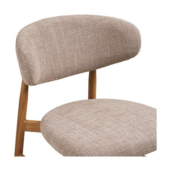 Sgabello da bar beige/di colore naturale imbottito (altezza della seduta 65 cm) Levanto – House Nordic-image-4