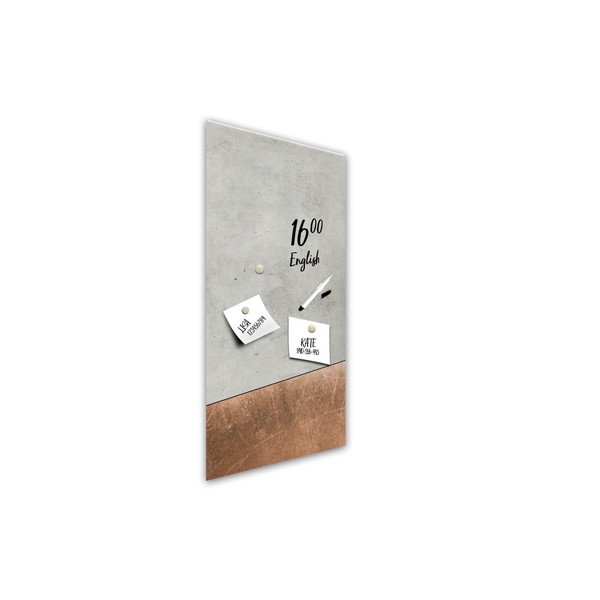 Lavagna magnetica Grigio Rame, 30 x 60 cm - Styler-image-2