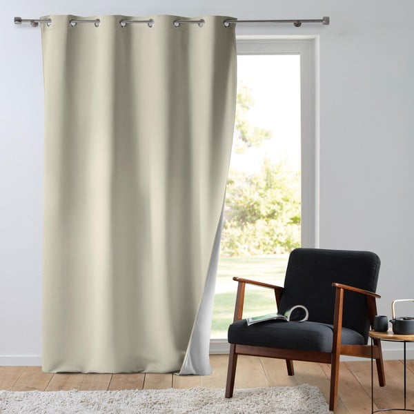 Tenda termoisolante beige in microfibra 135x260 cm Micropolar – douceur d'intérieur-image-2