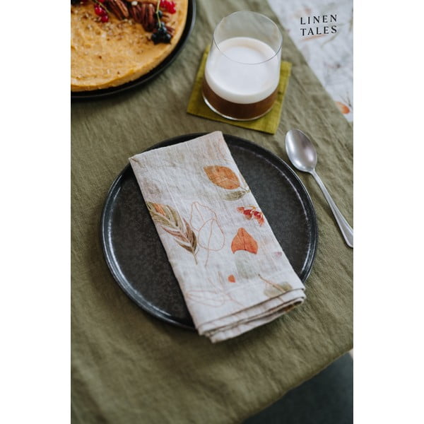 Strofinaccio in lino verde oliva , 65 x 45 cm Martini - Linen Tales-image-1