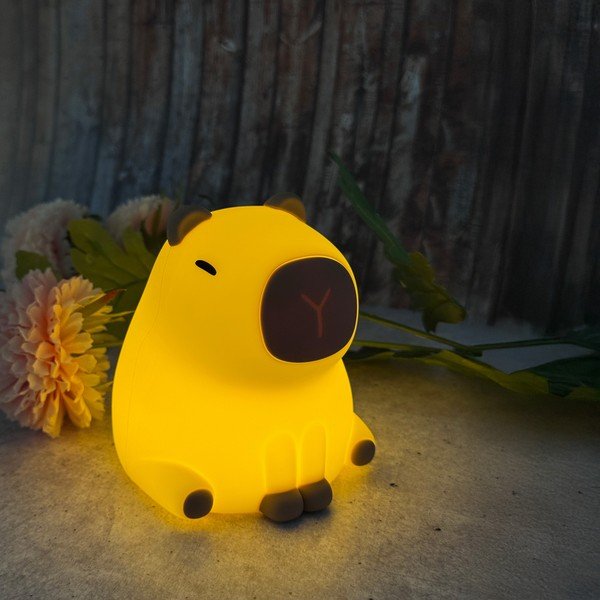 Luce notturna per bambini giallo chiaro Capybara – Fischer & Honsel-image-2