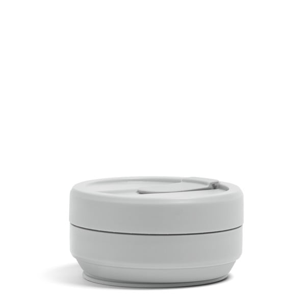 Tazza da viaggio pieghevole grigia Cashmere, 470 ml Biggie - Stojo-image-1