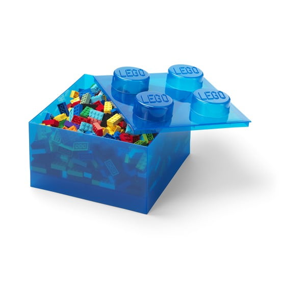 Scatola per bambini blu in plastica 25x25x18 cm – LEGO®-image-2