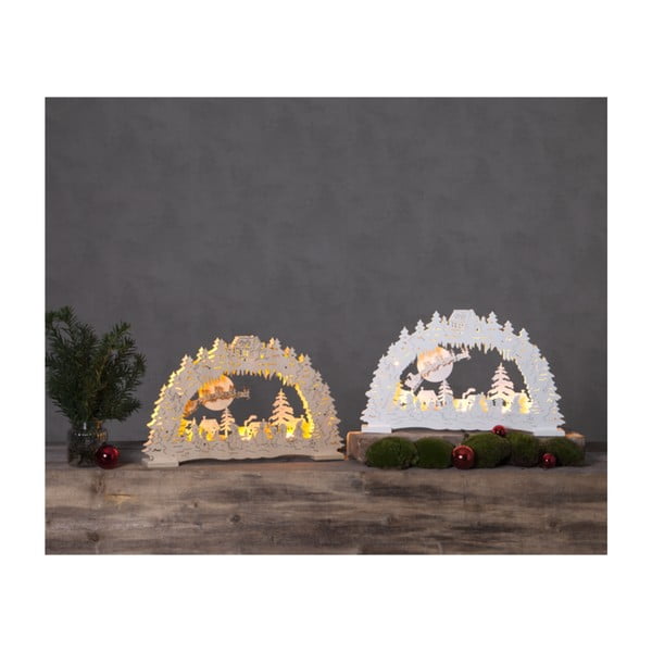 Decorazione a luce LED bianca, altezza 27 cm Ulm - Star Trading-image-2