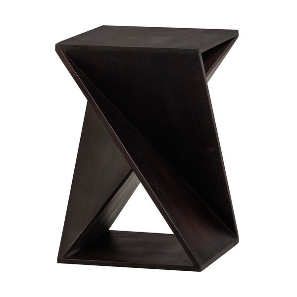 Tavolino in acacia massiccia 41x41 cm Ikem – WOOOD-image-4