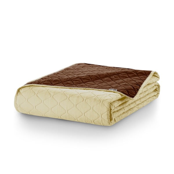 Copriletto bifacciale in microfibra beige e marrone , 240 x 260 cm Axel - DecoKing-image-4