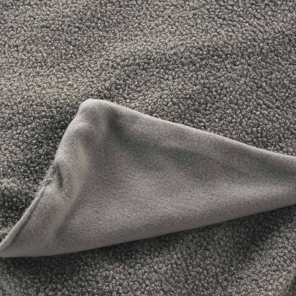 Coperta grigia in vello 125x150 cm Curly Wooly – douceur d'intérieur-image-1
