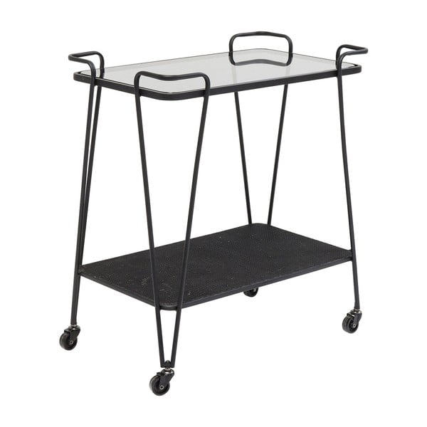 Tavolo portaoggetti in metallo su rotelle, altezza 68 cm Mesh - Kare Design