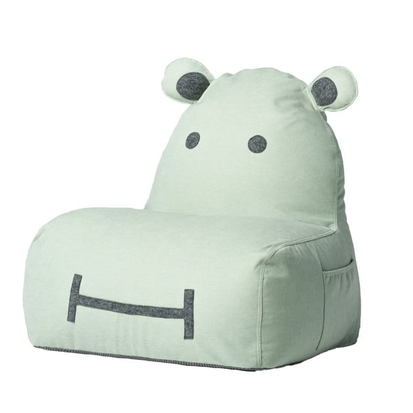 Borsa da salotto per bambini color menta Hippo - The Brooklyn Kids