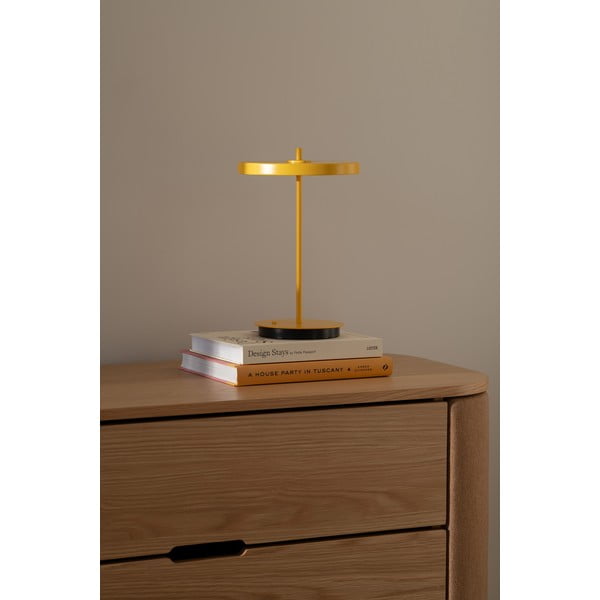 Lampada da tavolo LED gialla in metallo con paralume in metallo (altezza totale 31 cm) Asteria Move – UMAGE-image-1