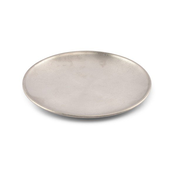 Piatto da dolce argentato in metallo ø 17 cm Serve – BonBistro-image-2