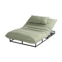 Sdraio da giardino verde in metallo/in imbottito Emma – Hartman