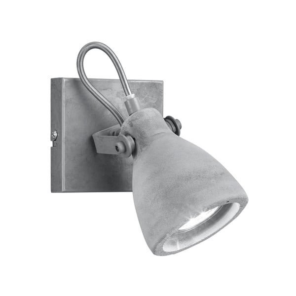 Lampada da parete grigia Concrete, lunghezza 10 cm - Trio