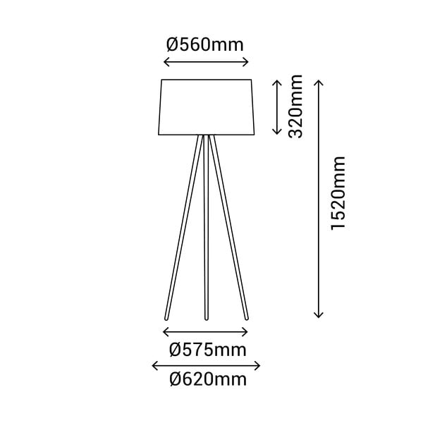 Lampada da terra grigia, altezza 152 cm Bea - SULION-image-3