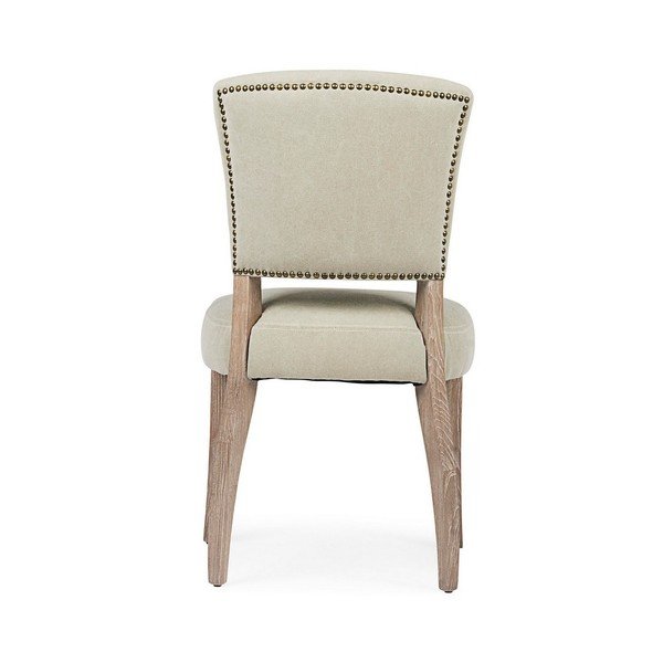 Sedia da pranzo beige in imbottito Maratriz – Bizzotto-image-4