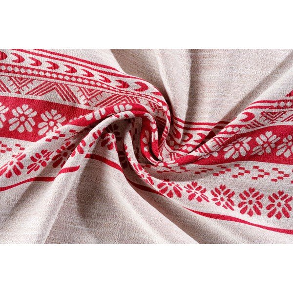 Tenda rossa e beige 140x255 cm Doina - Mendola Fabrics-image-1