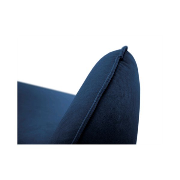 Poltrona in velluto blu Vienna - Cosmopolitan Design-image-4