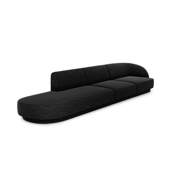Divano grigio scuro/antracite 328 cm Miley - Micadoni Home-image-3