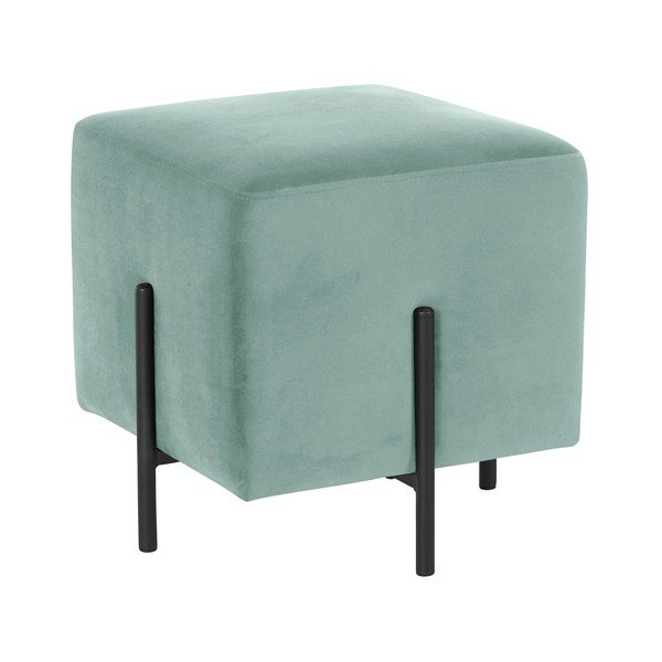 Sgabello in velluto color menta Nolan - Støraa