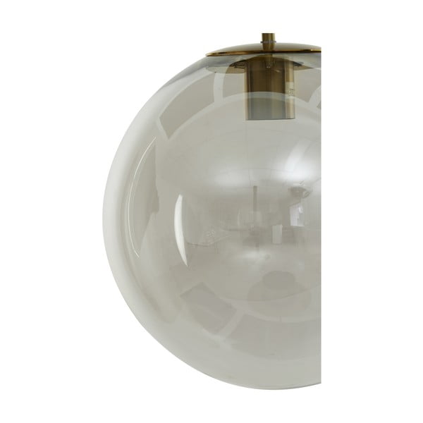 Lampadario in bronzo con paralume in vetro ø 48 cm Medina - Light & Living-image-3