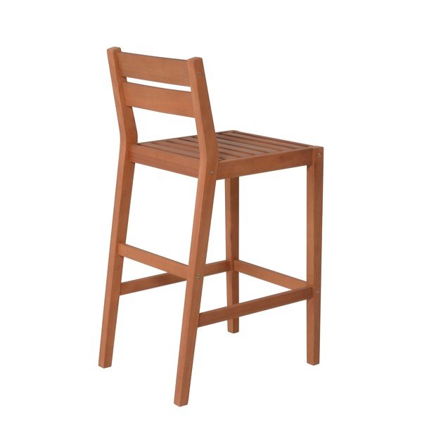 Set mobili da pranzo per esterni in legno di eucalipto colore naturale 4 posti Maine - Garden Pleasure-image-4