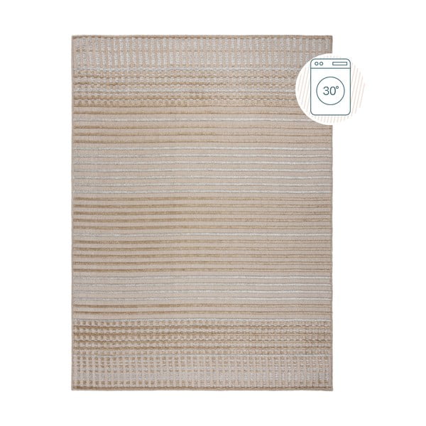 Tappeto in ciniglia lavabile beige 200x320 cm Elton - Flair Rugs