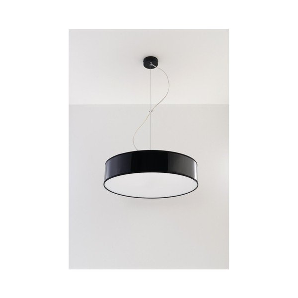 Apparecchio da soffitto nero Atis - Sollux