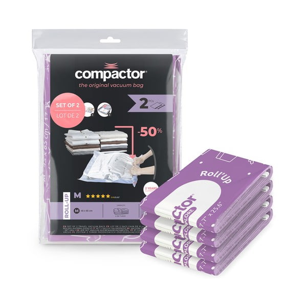 Sacchetti per il vuoto in set da 4 pezzi Roll Up M - Compactor