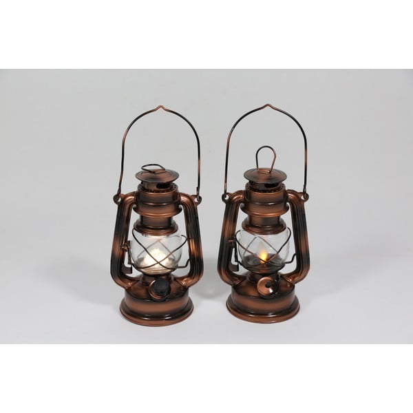 Lanterna a a LED in bronzo (altezza 19 cm) - Hilight-image-4