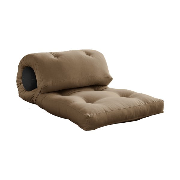 Materasso futon grigio-marrone 70x200 cm Wrap Mocca/Dark Grey - Karup Design-image-3
