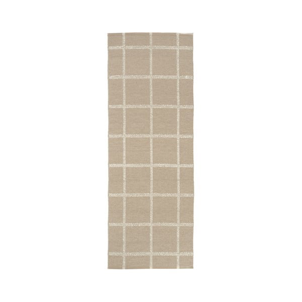 Passatoia da interno/esterno beige 70x225 cm Ada Dark Linen – Pappelina-image-3