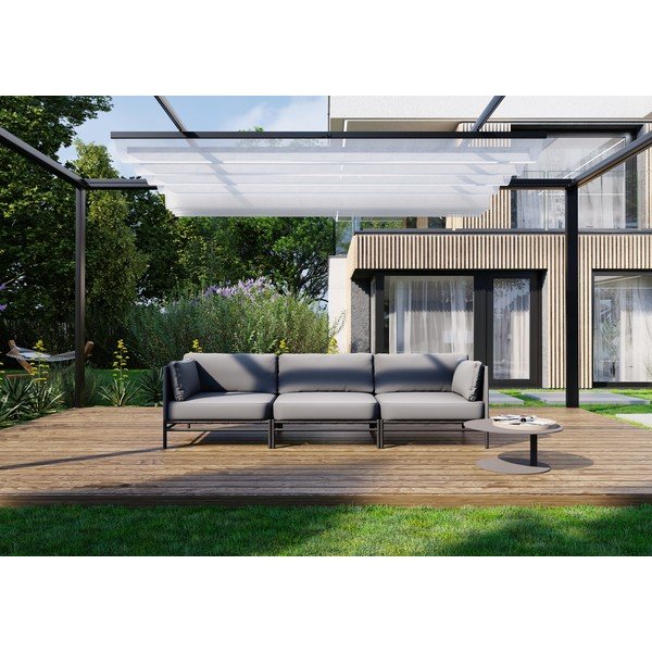 Divano da giardino modulare grigio chiaro 234 cm Dandy - Sit Sit-image-4