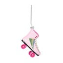 Decorazione per albero di natale in vetro fatta a mano 8 cm Retro Rollerskate – Sass & Belle