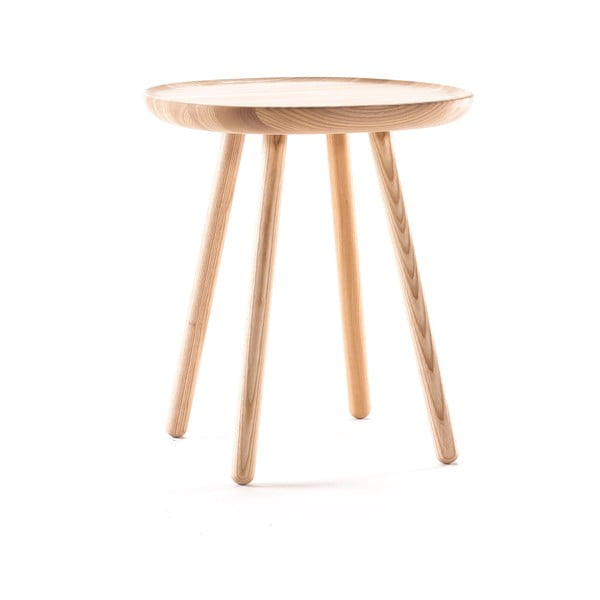 Tavolino in legno massiccio naturale, ø 45 cm Naïve - EMKO