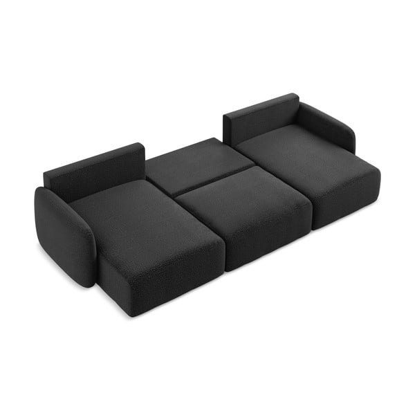 Divano angolare nero allungabile/con contenitore Kalena – Makamii-image-4