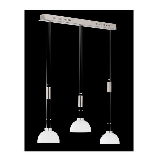 Lampadario con intensità regolabile nero in metallo Avignon – Fischer & Honsel-image-1